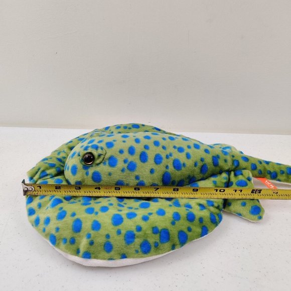 Wild Republic Plush Stuffed Adult Blue Spot Stingray Soft Ocean Fish Aquatic - Picture 8 of 10